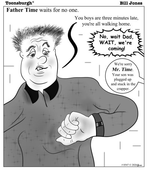 Bill Jones Cartoon 0547 Father Time