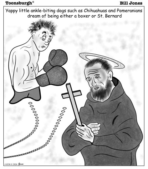 Bill Jones Cartoon 0550 Dogs Dreaming